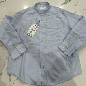 Boys light blue button down